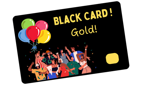 black card gold